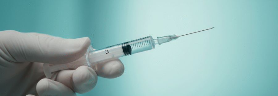 Penil enjeksiyon İCİ tedavisi — steril klinik editorial görsel